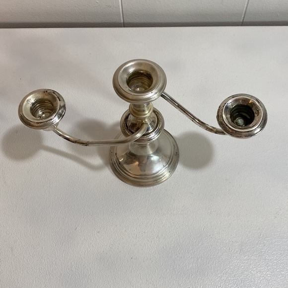 Frank M Whiting Sterling Silver 3 Arm Candelabra Vintage #280 Weighted - Picture 10 of 12